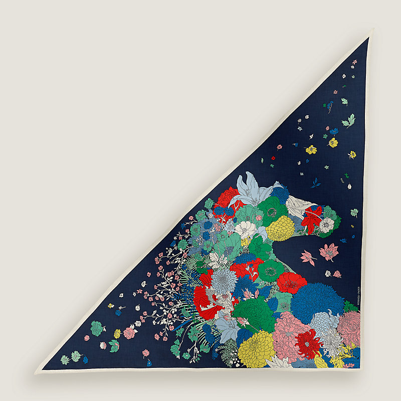 Robe Legere giant triangle - Blue | Hermès USA